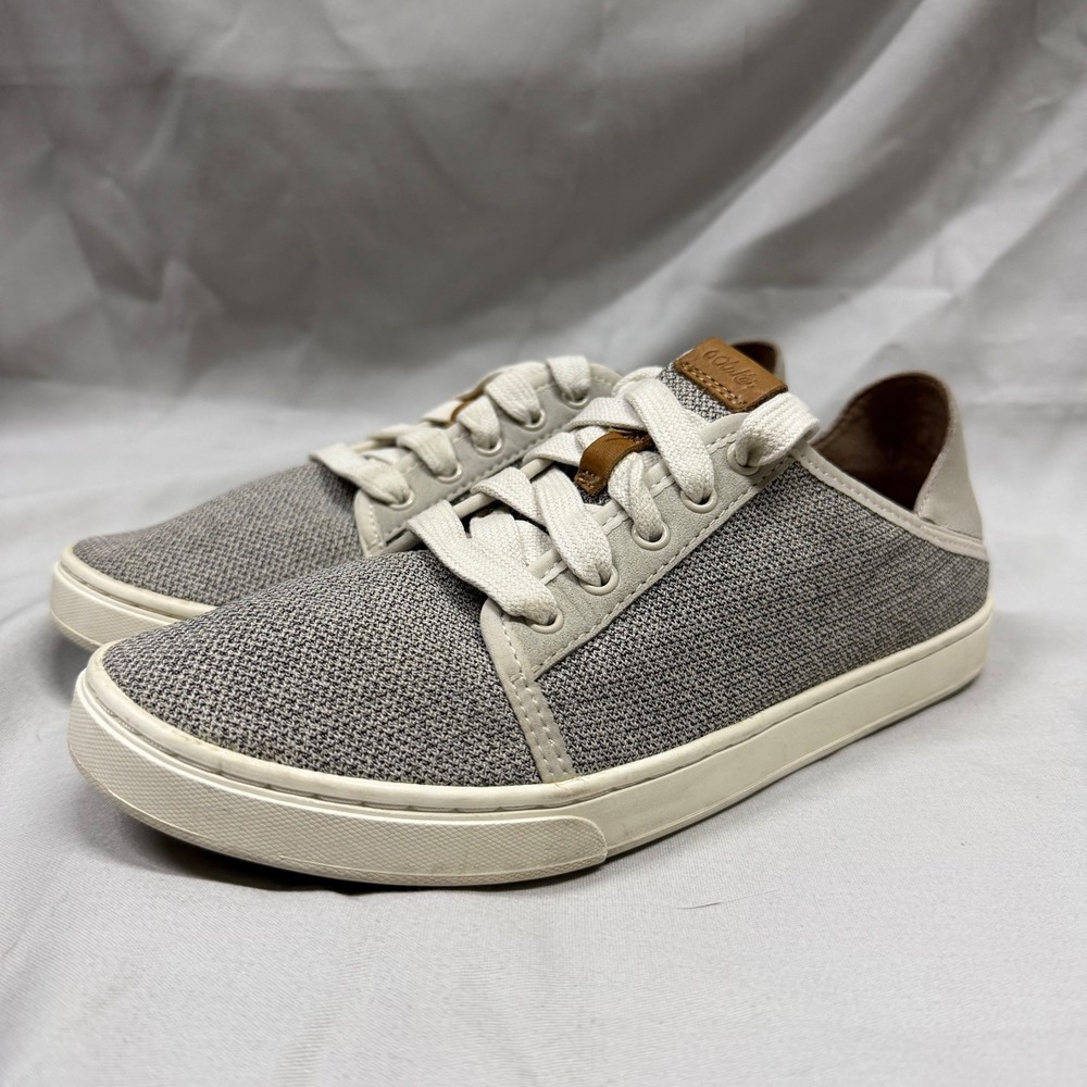 OluKai Pehuea Li Tapa Sahara Mesh Lace Up Sneakers 20379-2020 Womens 8.5
